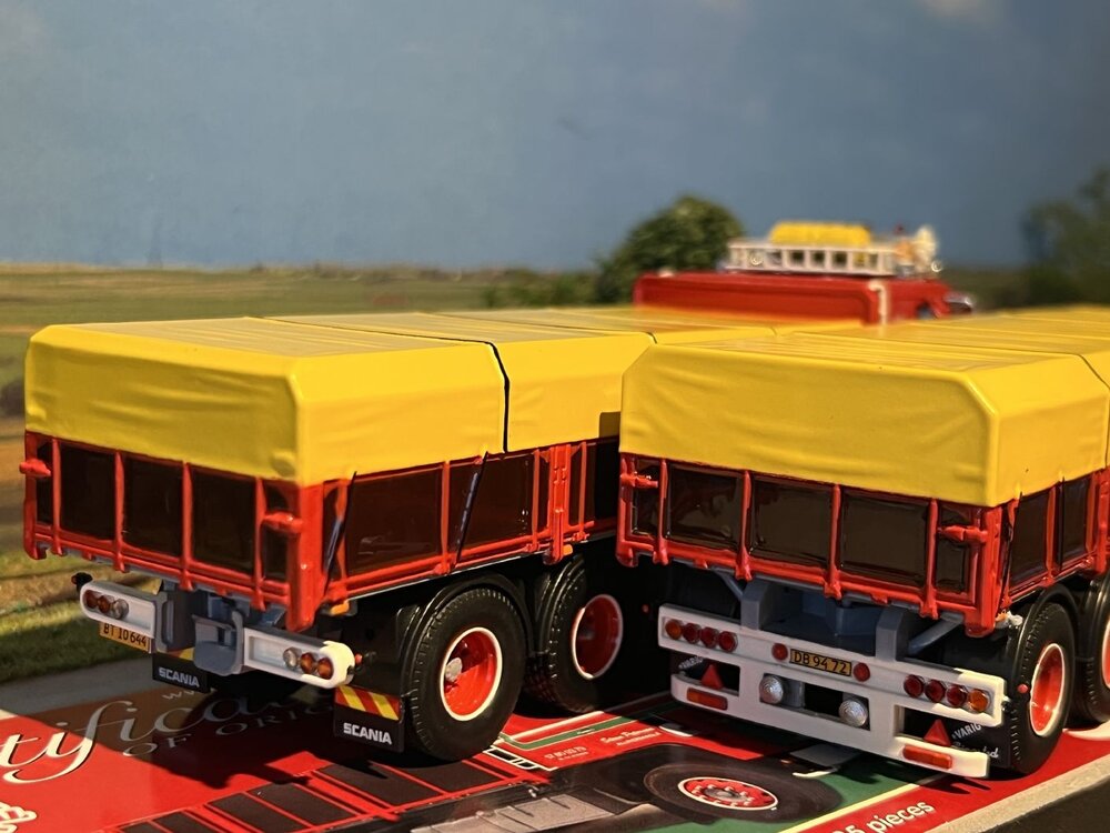 Tekno Tekno Scania 141 combi  rigid truck with 3-axle trailer Steen Petersen