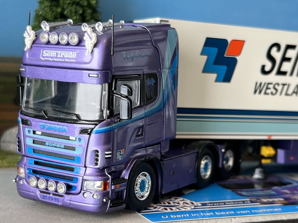 Tekno Tekno Scania R Topline met koeloplegger SEMTRADE