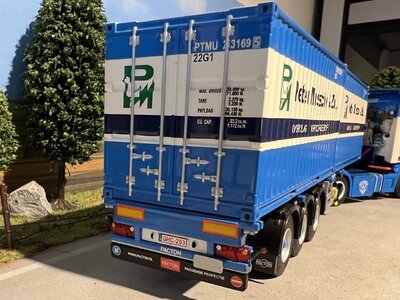 WSI WSI Scania R 4x2 Topline met container trailer + 2x20 ft. container PETER MUSCHE