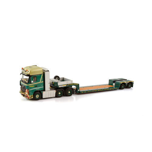 WSI WSI Mercedes-Benz Actros MP4 Giga Space 6x4 with 2-axle Nooteboom lowloader BOLK Transport WSI WSI Mercedes-Benz Actros MP4 Giga Space 6x4 with 2-axle Nooteboom lowloader BOLK Transport