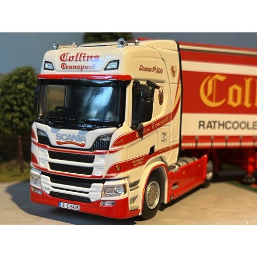 WSI WSI Scania R Highline 4x2 with 3-axle curtainside trailer COLLINS TRANSPORT