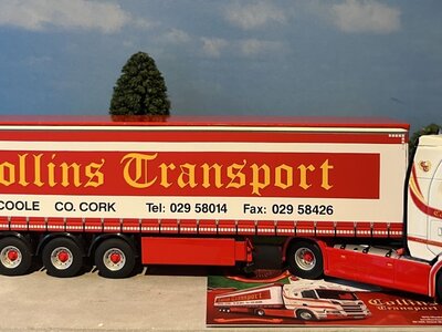 WSI WSI Scania R Highline 4x2 with 3-axle curtainside trailer COLLINS TRANSPORT