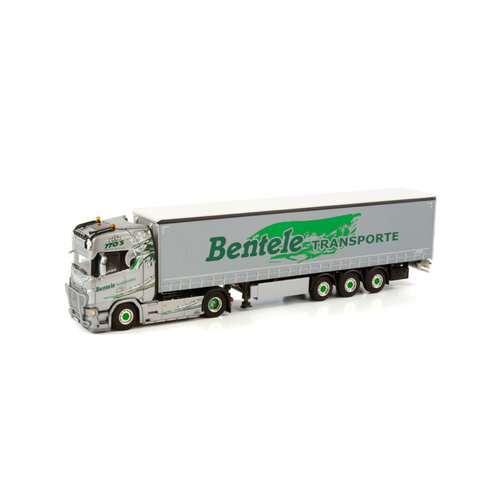 WSI WSI Scania S Highline 4x2 met 3-as schuifzeilen oplegger BENTELE WSI WSI Scania S Highline 4x2 met 3-as schuifzeilen oplegger BENTELE