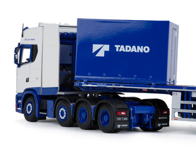 IMC IMC Scania S 8x4 with Nooteboom 6-axle ballast trailer + 10ft. container TADANO