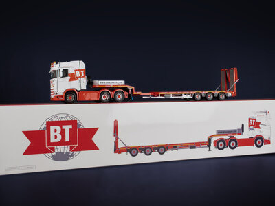 IMC IMC Scania S 6x2 with MCOS 3-axle semi lowloader with ramps Braanker
