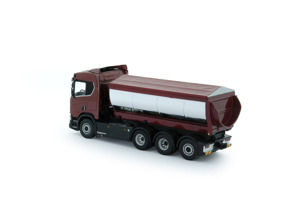 Tekno Tekno T.B. Scania Next Gen R730 haakarm met asfalt container