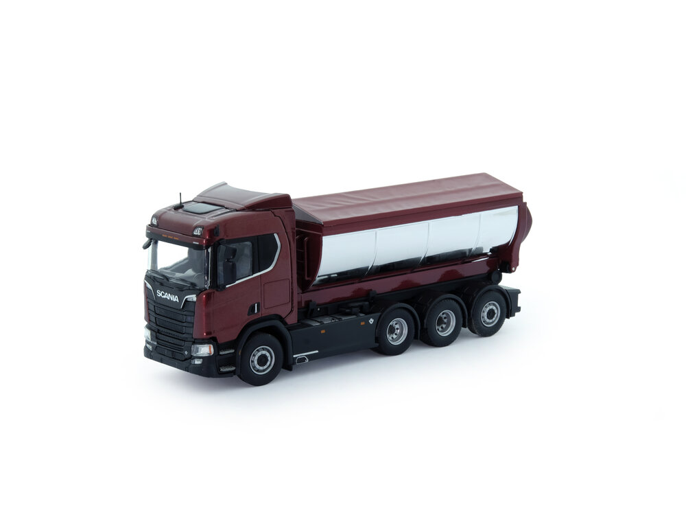 Tekno Tekno T.B. Scania Next Gen R730 haakarm met asfalt container