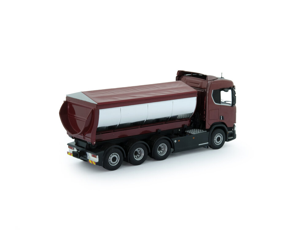 Tekno Tekno T.B. Scania Next Gen R730 haakarm met asfalt container