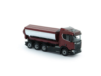 Tekno Tekno T.B. Scania Next Gen R730 haakarm met asfalt container