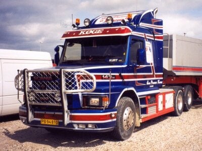 Tekno Tekno Scania Torpedo 143H tractor JOHN PEDERSEN