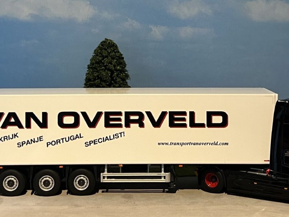 WSI WSI DAF XG+ 4x2 with 3-axle boxtrailer van Overveld