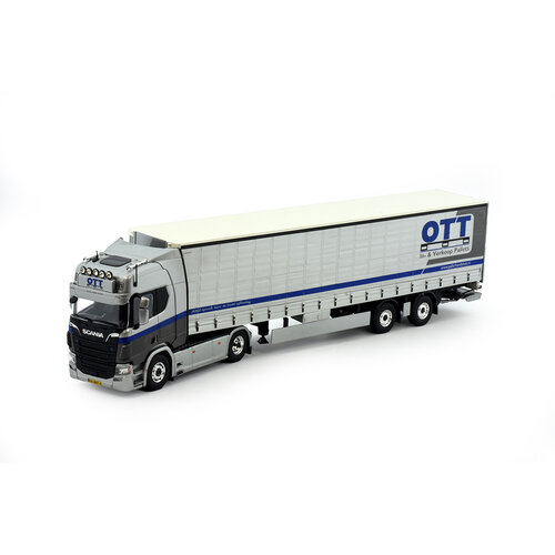 Tekno Tekno Scania Next Gen R-serie Highline with 3-axle curtainside trailer OTT Pallethandel