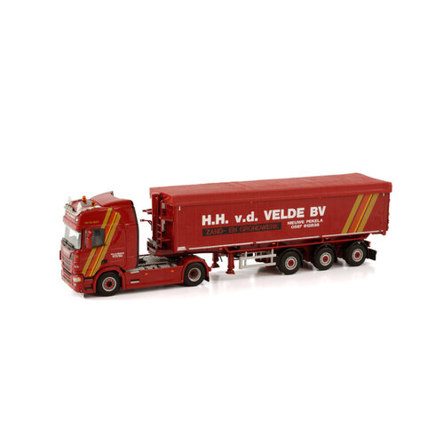 WSI WSI Scania R Highline 4x2 - 3 axle volume tipper trailer H.H. vd Velde BV WSI WSI Scania R Highline 4x2 - 3 axle volume tipper trailer H.H. vd Velde BV