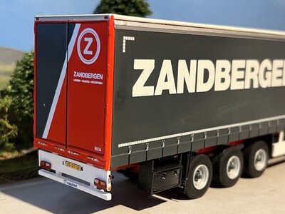 WSI WSI Mercedes Actros MP4 Big Space 4x2 with 3-axle curtainside trailer ZANDBERGEN TRANSPORT