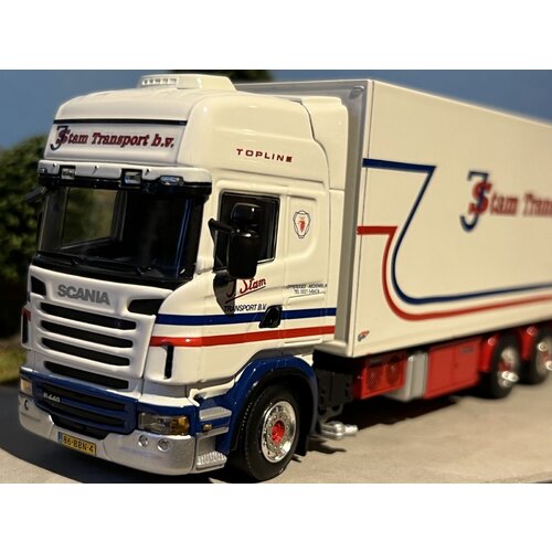 WSI WSI Scania R Topline 6x2 motorwagen met 2-as wipkar J. STAM WSI WSI Scania R Topline 6x2 motorwagen met 2-as wipkar J. STAM