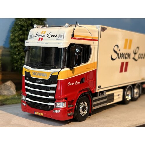 Tekno Tekno Scania S-serie Highline Rigid truck with 3-axle trailer SIMON LOOS Tekno Tekno Scania S-serie Highline Rigid truck with 3-axle trailer SIMON LOOS