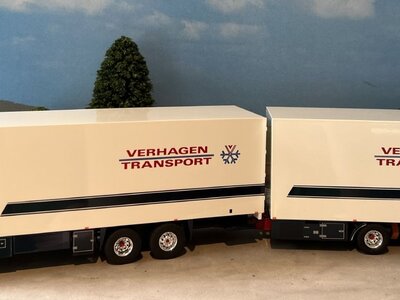 Tekno Tekno Volvo FH12 XL 6x2 Motorwagen met 2 as wipkar Volume combi VERHAGEN