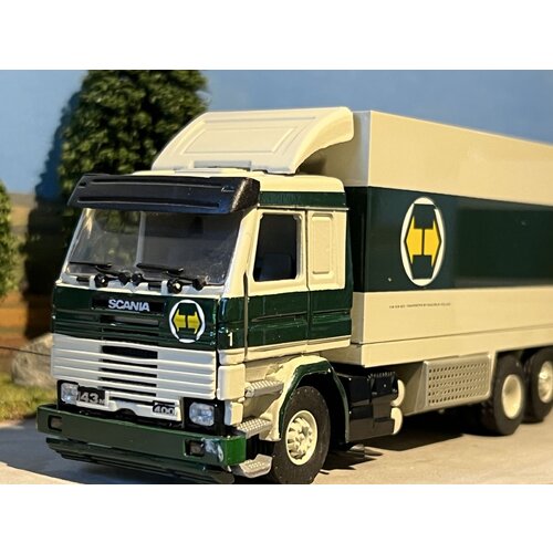 Tekno Tekno Scania 143M/400 6x2 rigid truck with 2-axle trailer CARGOBOSS "van den Bos"