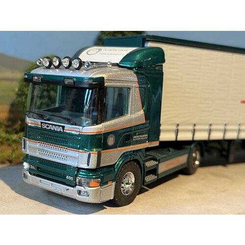 Tekno Tekno Scania 124L/400 4x2 met 3 as Schuifzeilenoplegger MEILINK TRANSPORT Tekno Tekno Scania 124L/400 4x2 met 3 as Schuifzeilenoplegger MEILINK TRANSPORT
