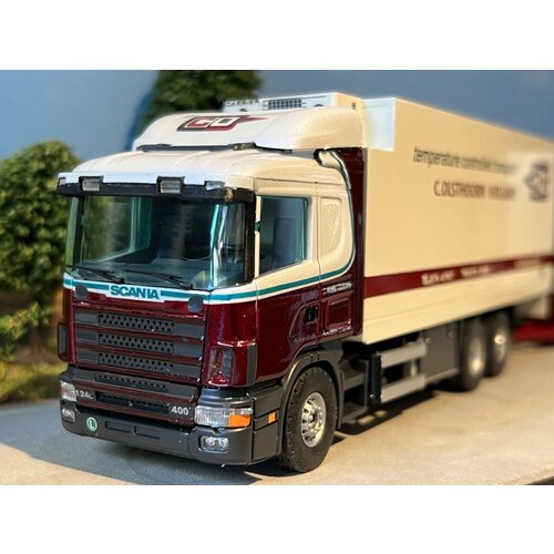 Tekno Tekno Scania 124L bakwagen met aanhanger C. OLSTHOORN Tekno Tekno Scania 124L bakwagen met aanhanger C. OLSTHOORN