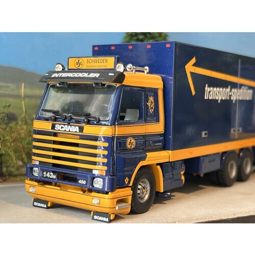 Tekno Tekno Scania 143M/450 streamline bakwagen met 3-as oplegger ASG Tekno Tekno Scania 143M/450 streamline bakwagen met 3-as oplegger ASG