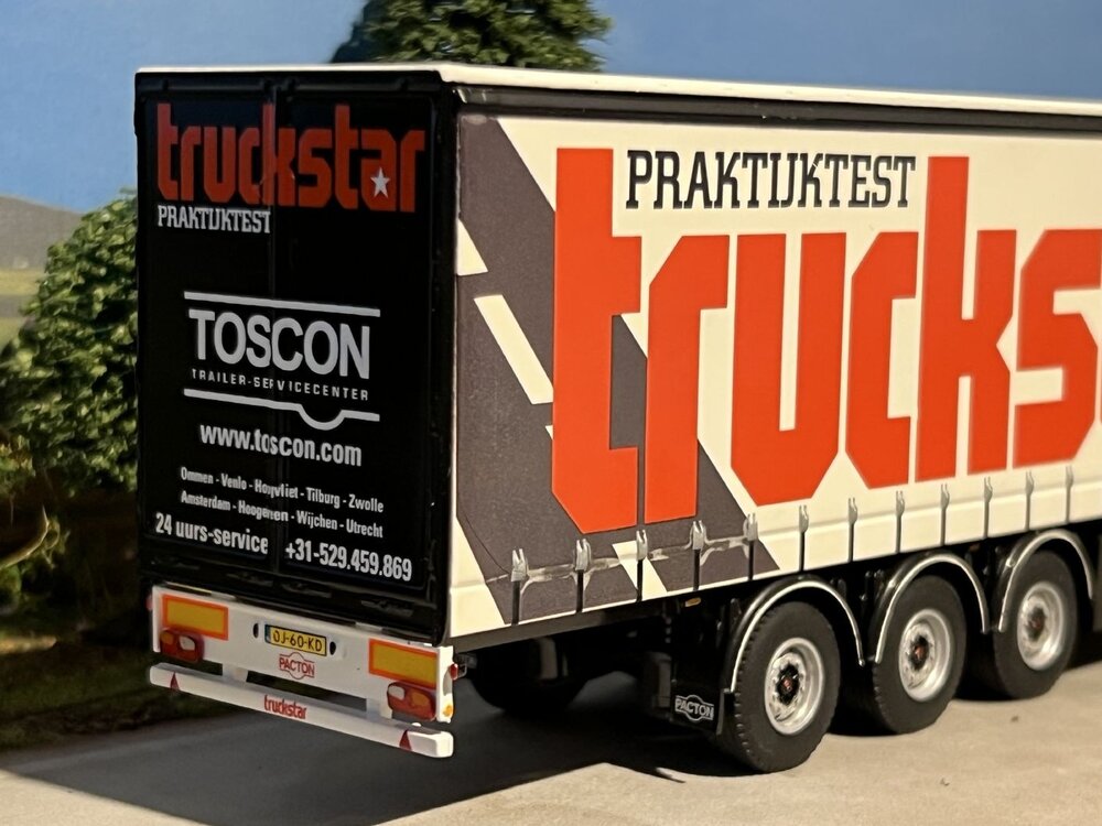 WSI WSI Scania R730 Topline 6x2 met 3-as schuifzeilen oplegger TRUCKSTAR-PACTON Praktijktest