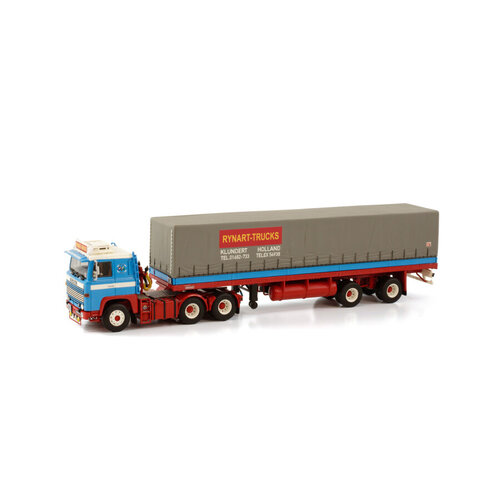 WSI WSI Scania 141 6x2 met 2-as classic schuifzeilen oplegger John Kool (Rynart) WSI WSI Scania 141 6x2 met 2-as classic schuifzeilen oplegger John Kool (Rynart)