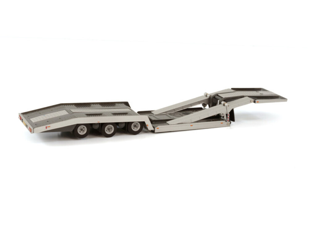 WSI WSI 3-axle trucktransporter silver Premium Line