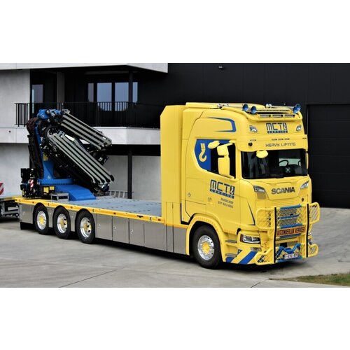 WSI WSI Scania S Highline 8x4 flatbed truck + Fassi 1100 + jib MCT-CRANING WSI WSI Scania S Highline 8x4 flatbed truck + Fassi 1100 + jib MCT-CRANING