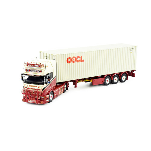 Tekno Tekno Scania R-serie Topline 4x2 met 40ft container CONTLIFT Tekno Tekno Scania R-serie Topline 4x2 met 40ft container CONTLIFT