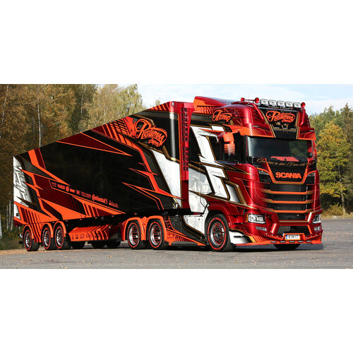 Tekno Tekno Scania NGS Highline 6x4 met 3-assige koeltrailer RISTIMAA "ICEMAN"