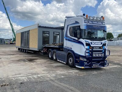 WSI WSI Scania S 6x2 with a 4-axle lowloader McFARLAND