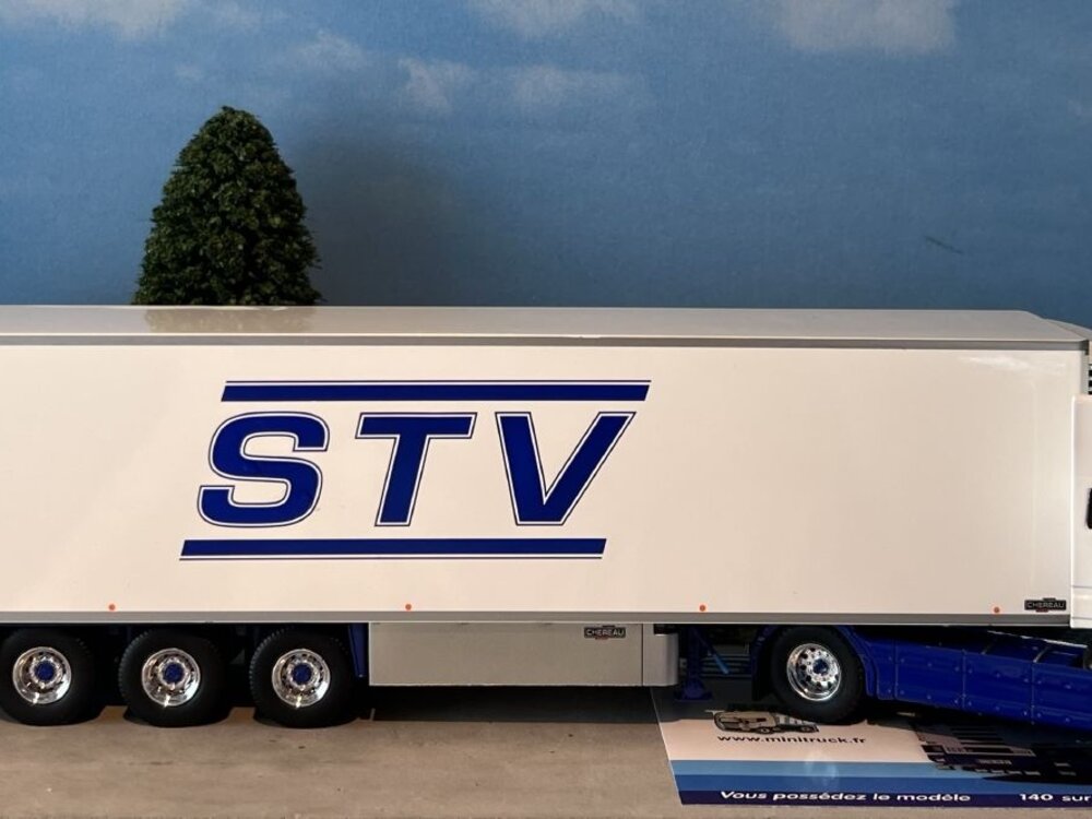 Tekno Tekno Scania 143M streamline with 3-axle zamac reefer trailer STV