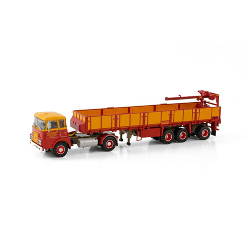 WSI WSI FTF F serie (old cab) 4x2 + 3-axle classic brick trailer Gebr. Greving WSI WSI FTF F serie (old cab) 4x2 + 3-axle classic brick trailer Gebr. Greving