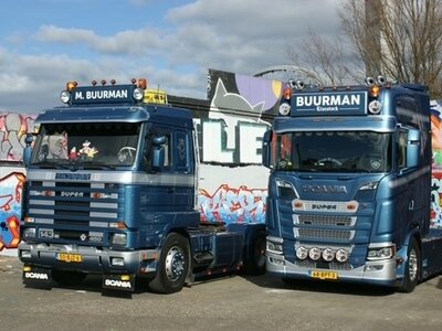 IMC IMC Scania model set Scania 143M streamline & Scania S High roof BUURMAN model set