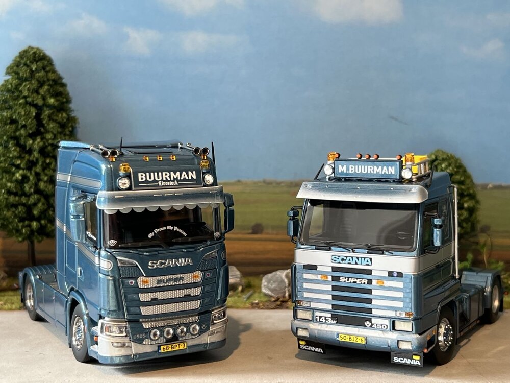 IMC IMC Scania model set Scania 143M streamline & Scania S High roof BUURMAN model set