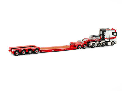 WSI WSI Scania S Highline 8x4 - 4 axle lowloader + 2 axle dolly MUD Grondwerken