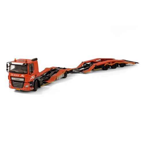 WSI WSI DAF CF sleeper cab 4x2 transporter truck + 3-axle trucktransporter DE ROOY WSI WSI DAF CF sleeper cab 4x2 transporter truck + 3-axle trucktransporter DE ROOY