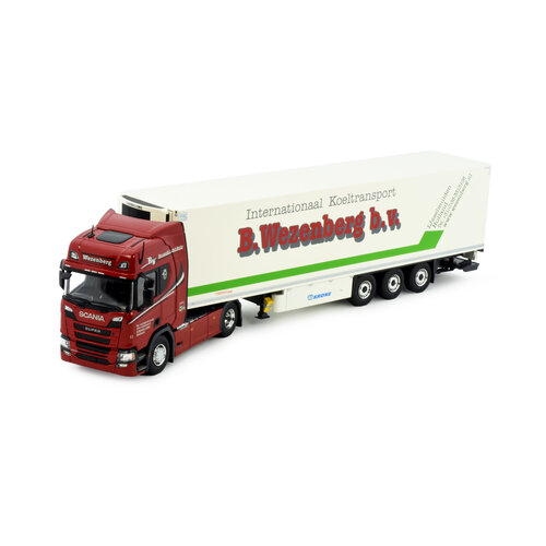 Tekno Tekno Scania Super Highline 4x2 met 3-assige koeloplegger B. Wezenberg Tekno Tekno Scania Super Highline 4x2 met 3-assige koeloplegger B. Wezenberg