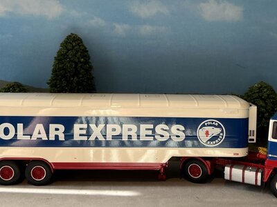 Tekno Tekno Ford Transcontinental with classic reefer trailer Anhalt "Polar Express"