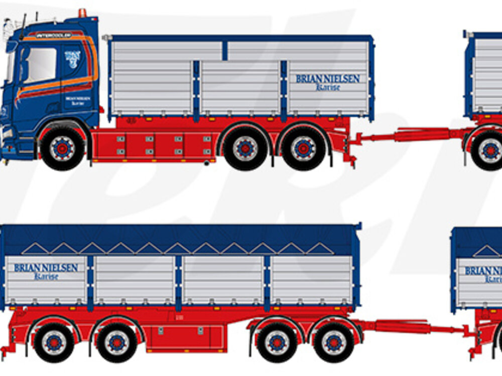 Tekno Tekno Scania next gen R-serie rigid truck with trailer BRIAN NIELSEN