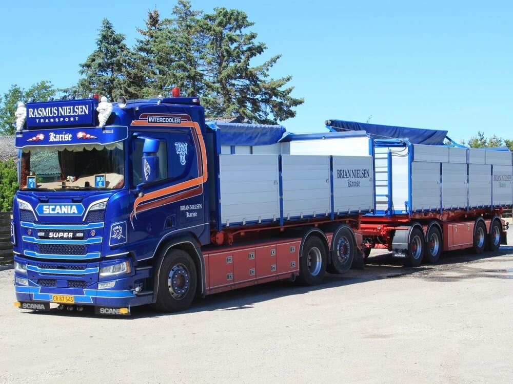 Tekno Tekno Scania next gen R-serie rigid truck with trailer BRIAN NIELSEN