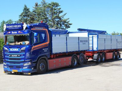 Tekno Tekno Scania next gen R-serie motorwagen met aanhanger BRIAN NIELSEN