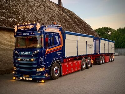 Tekno Tekno Scania next gen R-serie rigid truck with trailer BRIAN NIELSEN