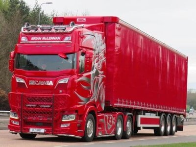 WSI WSI Scania S660 6x2 with 3-axle curtainside trailer MACLENNAN PETERHEAD SCOTLAND