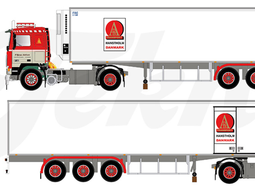 Tekno Tekno Volvo F12 with 3-axle reefer trailer BJARNE ANDERSEN