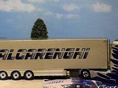 Tekno Tekno Scania Next Gen S-serie Highline 4x2 with 3-axle reefer trailer VALCARENGHI