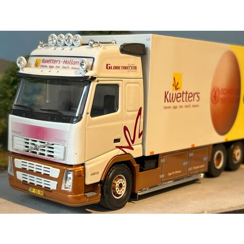 Tekno Tekno Volvo FH-12 460 Globetrotter XL motorwagen met aanhanger KWETTERS Tekno Tekno Volvo FH-12 460 Globetrotter XL motorwagen met aanhanger KWETTERS
