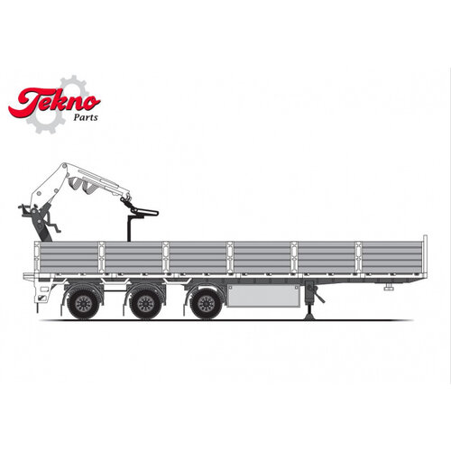 Tekno Tekno 3-axle stone trailer dual air trailer kit Tekno Tekno 3-axle stone trailer dual air trailer kit