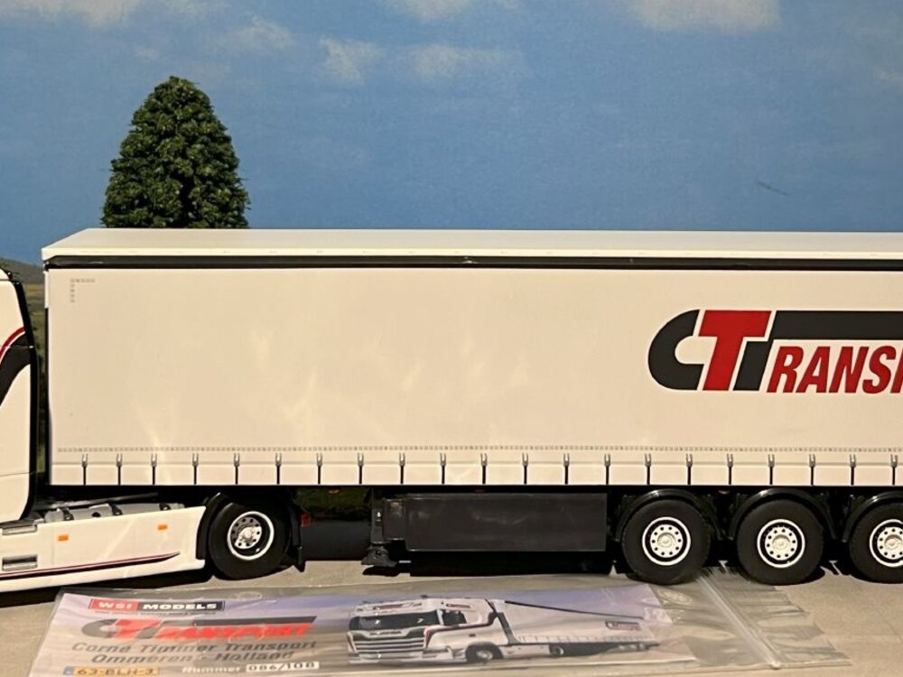 WSI WSI Scania S Highline 4x2 with 3-axle curtainside trailer CORNÉ TIMMER TRANSPORT